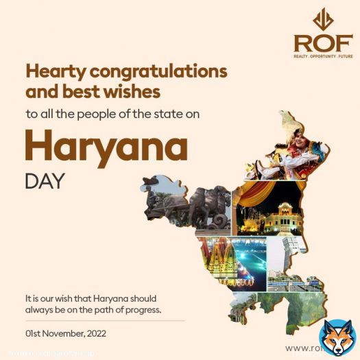 Warm greetings on the occasion of Haryana Day. It was on this auspicious day that our state was formed and therefore, we must celebrate this day  with high spirits.  #Haryanafoundationday #foundationday #Haryanaday #haryana #haryanvi #india #instagram #Rof #Rofgroup #Rofgurugram