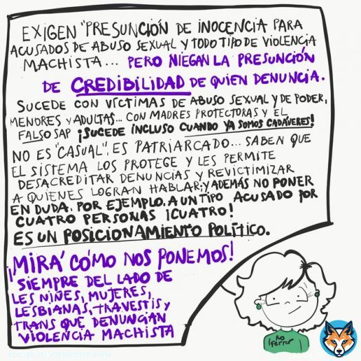 La #Presunci&oacute;nDeCredibilidad no entra en el manual del #macho, pq tendr&iacute;a q reconocer sus propias violencias. Es m&aacute;s f&aacute;cil arremeter y violentar para sostener el privilegio de abusar &ldquo;sin costos&rdquo;. Es corporativismo #machoclub  #backlash #MiraComosNosPonemos #TocanAunaTocanAtodas