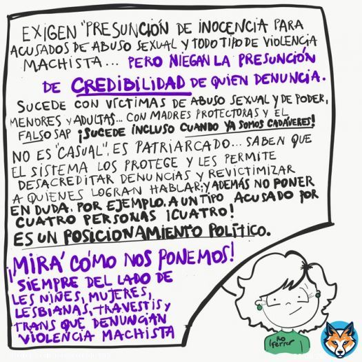 La #Presunci&oacute;nDeCredibilidad no entra en el manual del #macho, pq tendr&iacute;a q reconocer sus propias violencias. Es m&aacute;s f&aacute;cil arremeter y violentar para sostener el privilegio de abusar &ldquo;sin costos&rdquo;. Es corporativismo #machoclub  #backlash #MiraComosNosPonemos #TocanAunaTocanAtodas