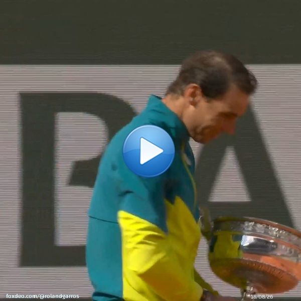 It never gets old  \ud83c\udfc6  #RolandGarros  | @RafaelNadal