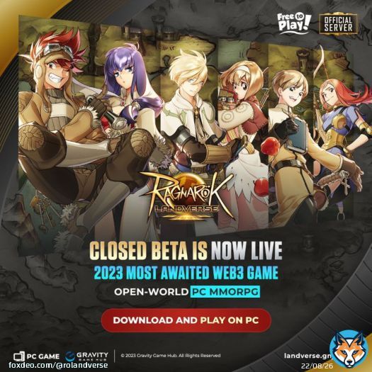 2023's Most Awaited Web3 Open-World PC MMORPG is Here, Welcome to Ragnarok Landverse. Beta Test is Available, Join Now to be the First to Try