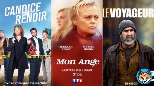 AUDIENCES - Meilleures audiences  1) #CandiceRenoir : 5,2M - 24,5% (Fr2) 2) #MonAnge : 5M - 23,1% (TF1) 3) #LeVoyageur : 4,9M - 22% (Fr3) 4) #MeurtresEnCorreze : 4,3M - 21,4% (Fr3) 5) #Sam : 4,3M - 19,8% (TF1) 6) #AMonTour : 4M - 19% (Fr2) 7) #TheUndoing : 4M - 18,5% (TF1)