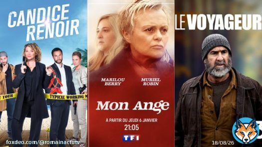 AUDIENCES - Meilleures audiences  1) #CandiceRenoir : 5,2M - 24,5% (Fr2) 2) #MonAnge : 5M - 23,1% (TF1) 3) #LeVoyageur : 4,9M - 22% (Fr3) 4) #MeurtresEnCorreze : 4,3M - 21,4% (Fr3) 5) #Sam : 4,3M - 19,8% (TF1) 6) #AMonTour : 4M - 19% (Fr2) 7) #TheUndoing : 4M - 18,5% (TF1)