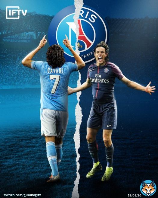 @officialsscnapoli  @psg &bull; @cavaniofficial21 returns home for a night  Created for IFTV . . #psg #Napoli #cavani #championsleague #ucl #nappsg #naples #sportsdesign #football #uruguay #elmatador #seriea #paris #parissaintgermain