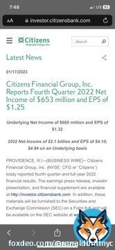 @CitizensBank You just reported 2022 Net Income [Profit] of $2.1 Billion yesterday... hmmm, take a small percentage of that profit you made of the customers you treat like  and fix your persistent tech issues that plague this horrible bank instead ofpaying your exec board