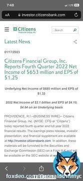 @CitizensBank You just reported 2022 Net Income [Profit] of $2.1 Billion yesterday... hmmm, take a small percentage of that profit you made of the customers you treat like  and fix your persistent tech issues that plague this horrible bank instead ofpaying your exec board