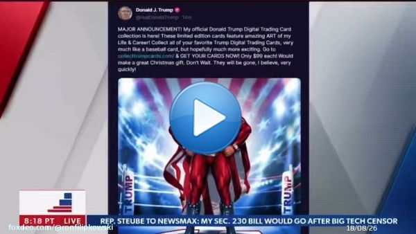 Hilarious to listen to Newsmax anchors make Trump&rsquo;s &ldquo;big announcement&rdquo; live on air.