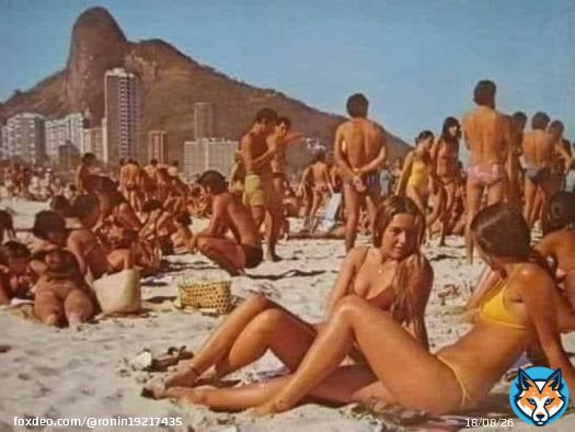 No obesity on the beach in 1970. No tattoos. No plastic implants.  No shirts because lying in the sand reduces stress. No umbrellas because the sun enhances health to a certain extent. No sunglasses. No poisonous face creams. No cell phones. Just real people talking on primitive&hellip;&nbsp;Show more