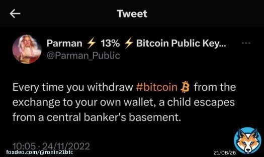Probably one of my favourite #Bitcoin tweets of all time
