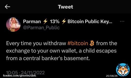Probably one of my favourite #Bitcoin tweets of all time