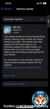 Here is the long awaited ios16.1 update.   #iOS16 #iOS161 #iPhone #Apple