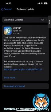Here is the long awaited ios16.1 update.   #iOS16 #iOS161 #iPhone #Apple
