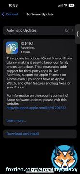Here is the long awaited ios16.1 update.   #iOS16 #iOS161 #iPhone #Apple