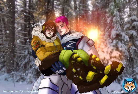 Winter #Overwatch #OverwatchFanart #Zarya