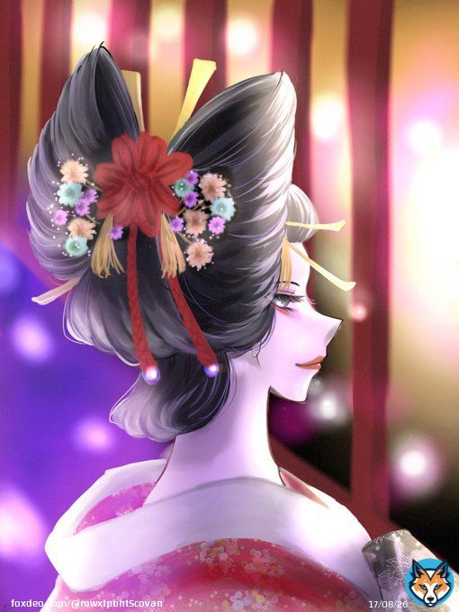 #絵柄が好きっていう人にフォローされたい  #イラスト好きな人と繋がりたい   既視感があるとおもったら髪飾りがチェルシーの袋でした