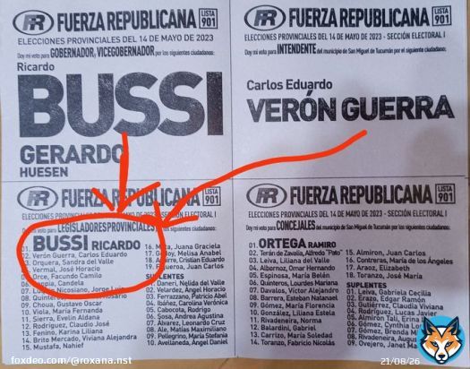 En Tucum&aacute;n, donde todo vale y vale todo... Si no sos gobernador o intendente, te aseguras una banca como legislador!  Av&iacute;senle a Milei (me tiene bloqueada) al igual que el violador de RiCarguito Bussi! Un par&aacute;sito que viene mamando del estado hace m&aacute;s de 30 a&ntilde;os! H&aacute;blame de casta