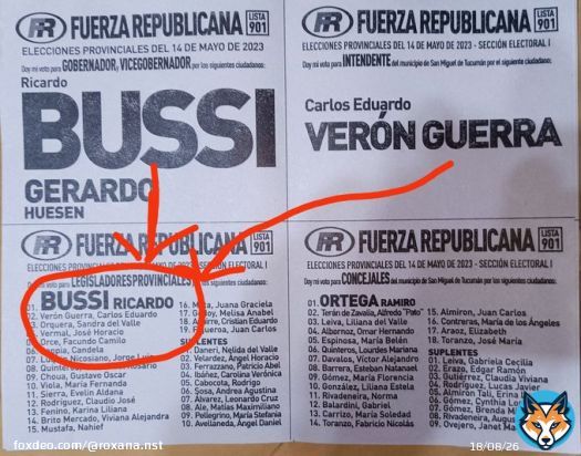 En Tucum&aacute;n, donde todo vale y vale todo... Si no sos gobernador o intendente, te aseguras una banca como legislador!  Av&iacute;senle a Milei (me tiene bloqueada) al igual que el violador de RiCarguito Bussi! Un par&aacute;sito que viene mamando del estado hace m&aacute;s de 30 a&ntilde;os! H&aacute;blame de casta