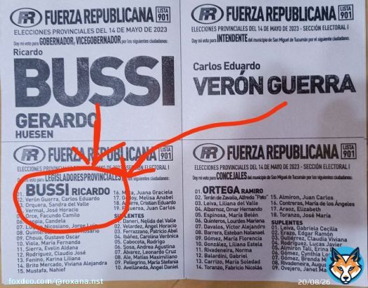 En Tucum&aacute;n, donde todo vale y vale todo... Si no sos gobernador o intendente, te aseguras una banca como legislador!  Av&iacute;senle a Milei (me tiene bloqueada) al igual que el violador de RiCarguito Bussi! Un par&aacute;sito que viene mamando del estado hace m&aacute;s de 30 a&ntilde;os! H&aacute;blame de casta