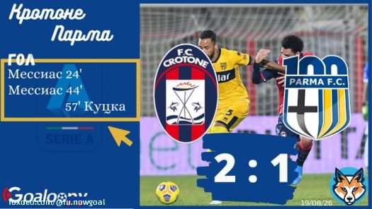 В матче 14-го тура серии А &laquo;Кротоне&raquo; на своем поле переиграл &laquo;Парму&raquo; (2:1).   24' Мессиас 44' Мессиас 57' Куцка  #Кротоне #Парма #чемпионатиталии Подробнее на