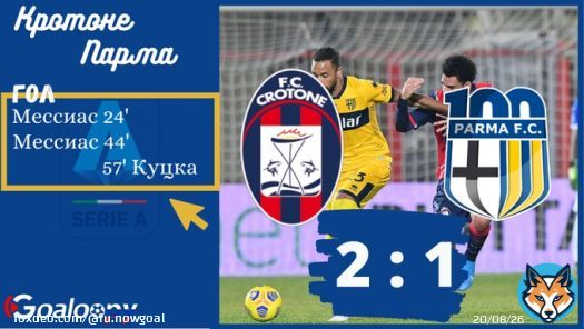 В матче 14-го тура серии А &laquo;Кротоне&raquo; на своем поле переиграл &laquo;Парму&raquo; (2:1).   24' Мессиас 44' Мессиас 57' Куцка  #Кротоне #Парма #чемпионатиталии Подробнее на