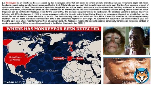 'First 2022 case of #monkeypox in #USA,#Massachusetts man who recently traveled to #Canada. The 1 case among humans was recorded in #Congo in 1970. In 2003, 47 confirmed cases were reported in 6 U.S. states' #ViruelaDeLosMonos #ОспаОбезьян #Coronavirirus #Covid #UK #Spain #Portugal