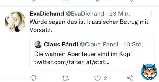 Strafrechtsexpertin Eva Dichand. Ich warte noch auf ihre Definition eines Betrugs ohne Vorsatz ;-)  Kleiner Hinweis: &sect; 146 StGB (Betrug) beginnt mit den Worten: 'Wer mit dem Vorsatz ...'