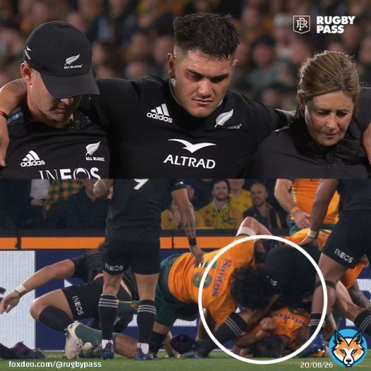 Quinn Tupaea clearly devastated as he hobbles off after a dangerous clearout #AUSvNZL