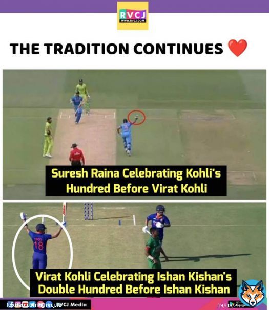 The Tradition Continues  #INDvsBAN #BANvIND #ViratKohli???? #IshanKishan