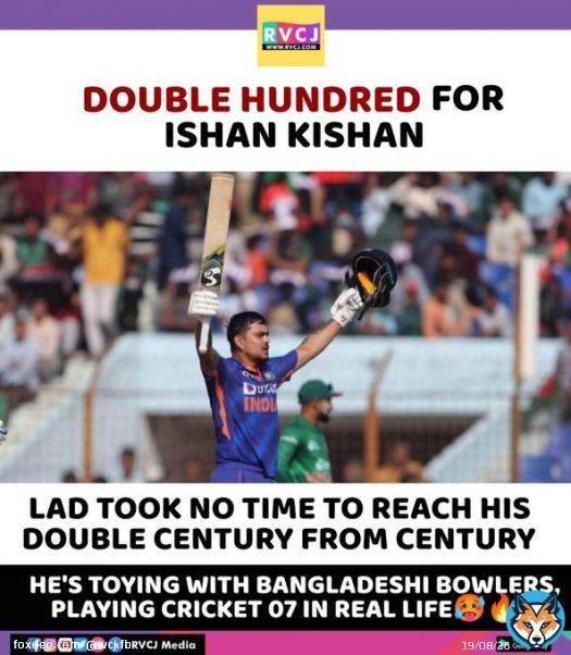 Double Hundred for Ishan Kishan #INDvsBAN #BANvIND