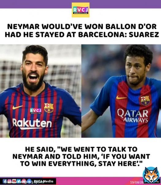 Suarez on Neymar winning ballon d'or  #Suarez #Neymar #Barcelona #Football