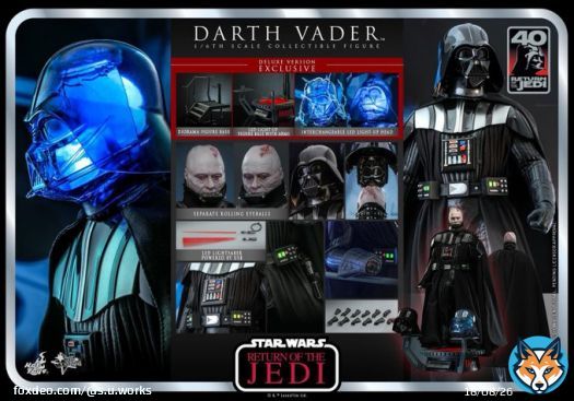 【Star Wars Episode VI: Return of the Jedi &trade;️ 1/6th scale Darth Vader&trade;️ Collectible Figure (Deluxe Version)】 #StarWars #スターウォーズ #DarthVader #HotToys #ホットトイズ