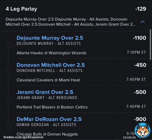 NBA Free Play   All these guys have high hit rates. All plays posted in VIP, link in bio  Let&rsquo;s get it   #GamblingTwitter #NBATwitter #NBA #Bulls #Trailblazers #TrueToAtlanta #LetEmKnow  #AsianLocksArmy
