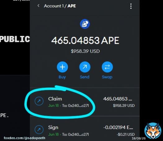 LOL im so bullish on $APE, just claimed $950 from their first public airdrop?!      $ARB $SUI $DAVE #Stablecoin $VOLT $SPX $SPY #bullrun $LINK $HEX $QNT $OP #Bitcoin #BinanceUS #cryptocurrency #MemeCoins $APE $MONG $PLANET $INU $WOJAK $GALA $MANA&hellip;&nbsp;Show more