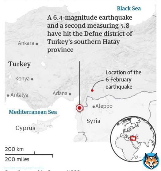 Turkey hit by two more powerful earthquakes two weeks after disaster.  Three killed and 213 injured, government says, after quakes of 6.4 and 5.8 magnitude shake southern province of Hatay  یااللہ رحم   #turkeyearthquake2023