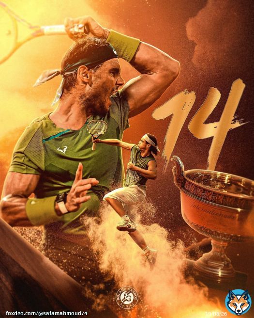 King of clay  \u274e King of tennis  \u2705  Rafa Nadal is a legend  \ud83e\udd0d \ud83d\udc51 #نادال  #Nadal  #RolandGarros