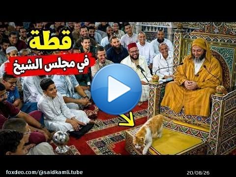 لقطة طريفة لقطة تقتحم مجلس الشيخ سعيد الكملي