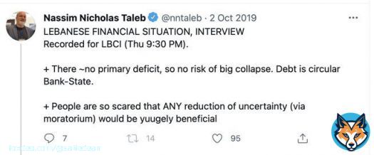 3 years since Lebanon&rsquo;s &ldquo;risk expert&rdquo; con artist assured his countrymen they should keep using the banking system his friends in government have pillaged, whose lira is now down 95% & avoid bitcoin, which is up 130% vs the dollar & operating nonstop worldwide.