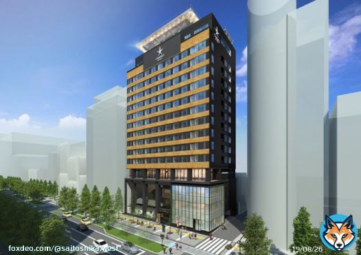 ビル内にお寺の『本堂』を取り込む斬新な建物！『カンデオホテルズ大阪心斎橋』（仮称）三津寺ホテルプロジェクトの完成イメージが公開されました！！