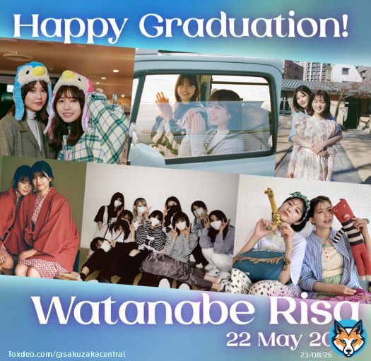 A 17-year-old shy girl has grown into a reliable friend, an admirable senior, and an important presence to everyone over her seven-year journey.  Thank you for the beautiful farewell and congratulations on your graduation, Risa!  \ud83c\udf38 \ud83e\3e\udd94  #渡邉理佐 #櫻坂46 #ありがとう渡邉理佐