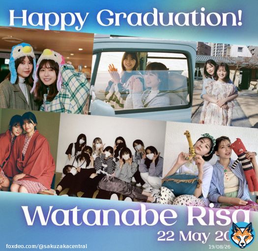 A 17-year-old shy girl has grown into a reliable friend, an admirable senior, and an important presence to everyone over her seven-year journey.  Thank you for the beautiful farewell and congratulations on your graduation, Risa!  \ud83c\udf38 \ud83e\3e\udd94  #渡邉理佐 #櫻坂46 #ありがとう渡邉理佐