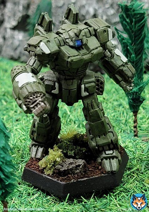 Finished Crusader for the 15th Dracon mercenaries. Never heard of them until I came across a pilot card talking about the pilot joining them due to their philanthropic activities. This is why I love  #battletech #battletechminiatures #mercenaries