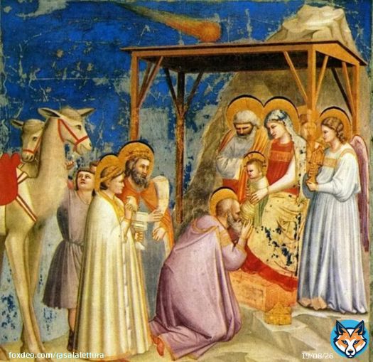 “Uomini sapienti”seguendo una stella,cercavano il re dei Giudei (Mt. 2, 1-2) L'Epifania tra festa cristiana di rivelazione divina e tradizione popolare pagana -doni ai bambini. Buona Epifania Amici #LeCoseSemplici a #SalaLettura #art Giotto,Adorazionne dei Magi,Scrovegni