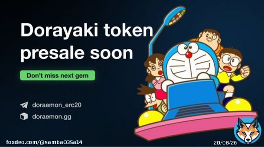 Doraemon Pre-SALE    Stage 1 presale is coming soon, this is good news for the entire crypto community - subscribe to the official social networks    #nft #crypto #eth #bitcoin #ethereum #usdt #uniswap #metamask #memecoin #binance #airdrop #presale&hellip;&nbsp;Show more
