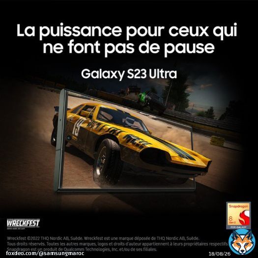 Pr&eacute;parez-vous &agrave; vivre des sessions de jeux l&eacute;gendaires avec le #GalaxyS23 Ultra et son processeur le processeur le plus rapide sur un smartphone Galaxy.