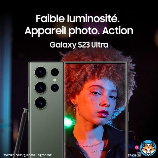 Prenez des photos et des vid&eacute;os nettes, du cr&eacute;puscule &agrave; l&rsquo;aube avec l'appareil photo de 200MP du #GalaxyS23 Ultra.