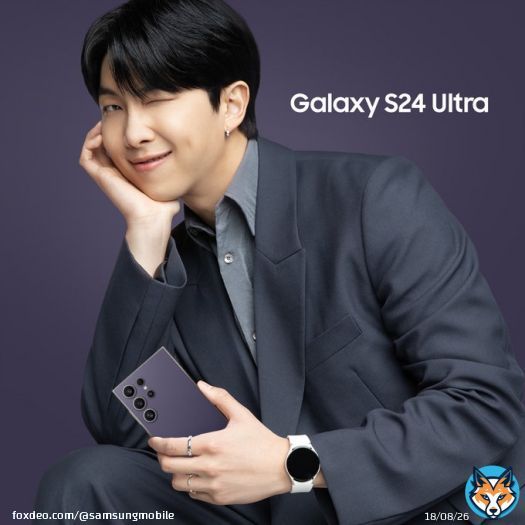 Need a little help choosing a #GalaxyS24 Ultra color? It's the Titanium Violet #GalaxyS24 Ultra for #RM of @BTS_twt.  What about you? Get yours now     this post to see what other @BTS_twt members picked for themselves.