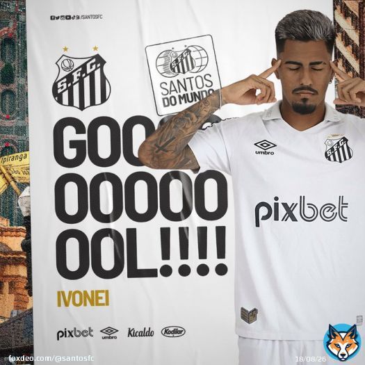 1T/24': OS MENINOS DA VILA T&Atilde;O NA FRENTE! IVONEI CABECEIA AP&Oacute;S CRUZAMENTO E A BOLA AINDA BATE NO TRAVESS&Atilde;O ANTES DE ENTRAR NO GOL!   #SANxBAH | 1x0