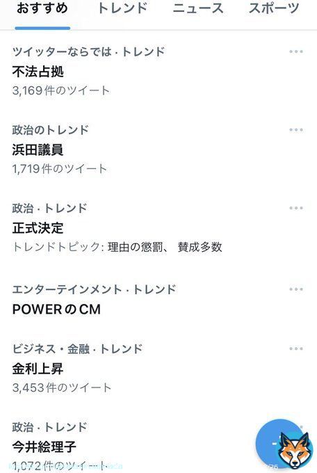 おかげさまでトレンド入りしました。ありがとうございます。 #ガーシー議員  #Colabo問題