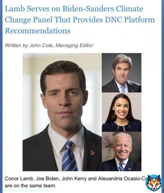 UNBELIEVABLE ...   @ConorLamb co-wrote Biden&rsquo;s RADICAL environmental policies that will DESTROY Pennsylvania&rsquo;s jobs and economy.  PLEASE PA voters do not believe Lamb or Biden will protect your jobs. They won&rsquo;t.  Vote for @SeanParnellUSA and Trump.