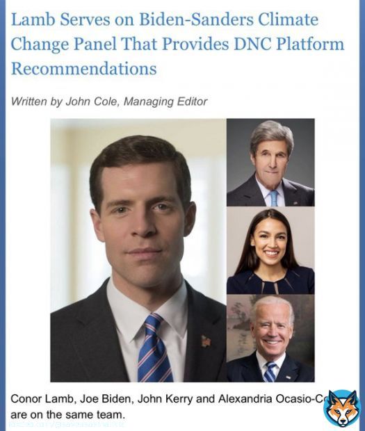 UNBELIEVABLE ...   @ConorLamb co-wrote Biden&rsquo;s RADICAL environmental policies that will DESTROY Pennsylvania&rsquo;s jobs and economy.  PLEASE PA voters do not believe Lamb or Biden will protect your jobs. They won&rsquo;t.  Vote for @SeanParnellUSA and Trump.